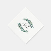 Overvloedig Foliage Weddenschap Monogram Servet (Hoek)