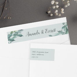 Overvloedig Foliage Wedding Return-adres