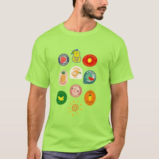 Overvloedig fruit gezond t-shirt (Voorkant)