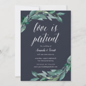 Overvloedig gebladerte bruiloft uitstel aankondigi kaart (Voorkant)