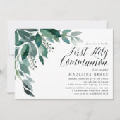 overvloedig gebladerte | Eerste Heilige Communie u Kaart (Voorkant)