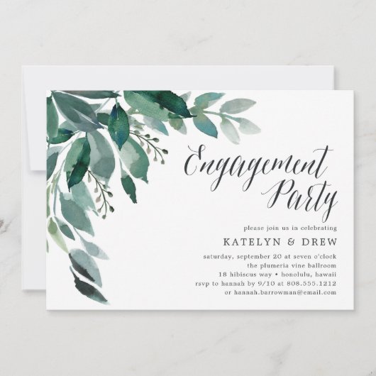 overvloedig gebladerte | uitnodiging voor een opdr (Voorkant)