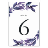 Overvloedig gebladerte violet botanisch kaart (Voorkant)