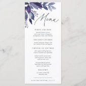 Overvloedig gebladerte violet botanisch menu (Voorkant)