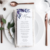 Overvloedig gebladerte violet botanisch menu