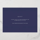 Overvloedig gebladerte | Violet Botanische vleermu Folie Uitnodiging (Achterkant)