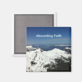 Overvloedig geloof Bergen Magneet (Voorkant / Achterkant)