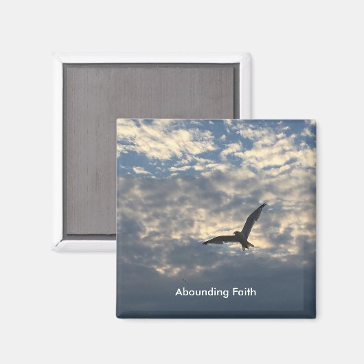 Overvloedig Geloof Vogelmagneet Magneet (Voorkant / Achterkant)