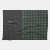 Overvloedig gezegende zwarte groene buffel geplakt theedoek (Horizontaal)