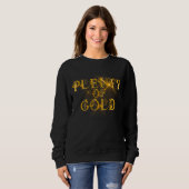 Overvloedig Goud - Luxe Goud Typografie Trui (Voorkant volledig)