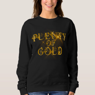 Overvloedig Goud - Luxe Goud Typografie Trui