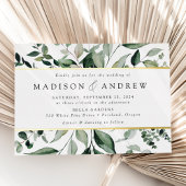 Overvloedig Grieks huwelijk Folie Uitnodiging