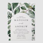 Overvloedig Grieks Lijst bruiloft Vellum Uitnodigingen (Voorkant)