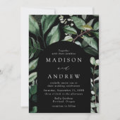 Overvloedig Grieks Lijst van de Zwarte Arch Weddin Kaart (Voorkant)