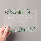 Overvloedig Grieks Lijst Wedding Acryl Uitnodigingen (Insitu (Draagbaar))