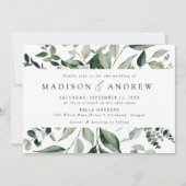 Overvloedig Grieks Lijst Wedding Kaart (Voorkant)