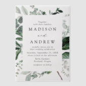 Overvloedig Grieks Lijst Wedding Vellum Uitnodigingen (Voorkant)