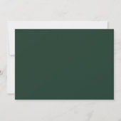 Overvloedig groen kader trouwfeest kaart (Achterkant)