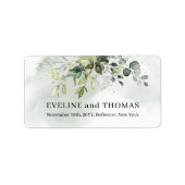 Overvloedig groen loof eucalyptus salie goud etiket (Voorkant)