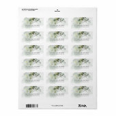 Overvloedig groen loof eucalyptus salie goud etiket (Full Sheet)