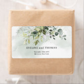 Overvloedig groen loof eucalyptus salie goud etiket (Insitu)