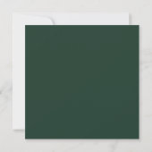 Overvloedig Groen Plein Bruiloft Kaart (Achterkant)