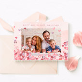 Overvloedig hart | Twee foto-Valentijnsdag Feestdagenkaart