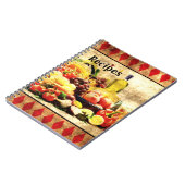 Overvloedig in tabel samengedrukt recept notitieboek (Linkerzijde)