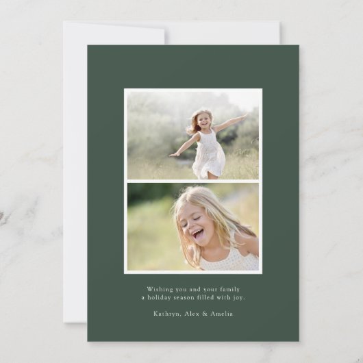 Overvloedig | Kerst Fotokaart Feestdagenkaart (Achterkant)
