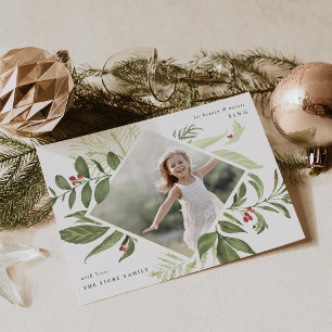 Overvloedig Kerst Fotokaart Feestdagenkaart