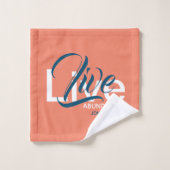 OVERVLOEDIG LEVEN Johannes 10:10 Christelijke ZALM Bad Handdoek (Wasdoekje)