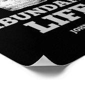 Overvloedig leven - Johannes 10:10 Poster (Hoek)