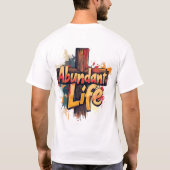 Overvloedig leven: Rugged Cross Edition T-shirt (Achterkant)