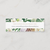 Overvloedig Oerwoud Foliage Bruiloft RSVP Website  Mini Visitekaartje (Voorkant)