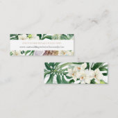 Overvloedig Oerwoud Foliage Bruiloft RSVP Website  Mini Visitekaartje (Voorkant / Achterkant)