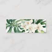 Overvloedig Oerwoud Foliage Bruiloft RSVP Website  Mini Visitekaartje (Achterkant)