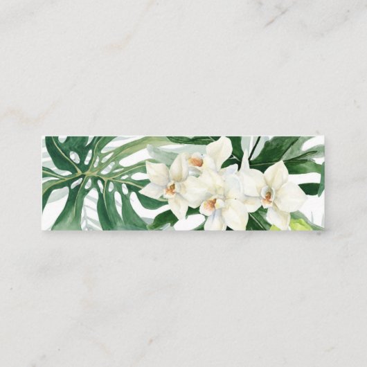 Overvloedig Oerwoud Foliage Bruiloft RSVP Website  Mini Visitekaartje (Achterkant)