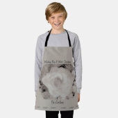 Overvloedig op elegant script kerst Frosted Roos Schort (Gedragen)