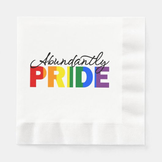 Overvloedig Pride Paper Napkin Servet (Voorkant)