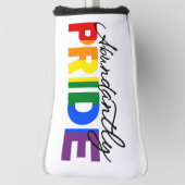Overvloedig Pride Rainbow Gay Proud Golf Head Hoes Golfheadcover (Draai 90)