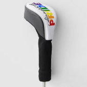 Overvloedig Pride Rainbow Gay Proud Golf Head Hoes Golfheadcover (Schuin)