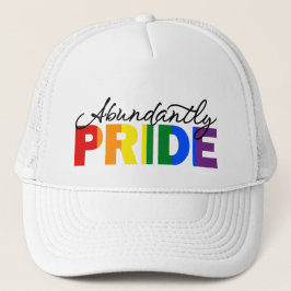 Overvloedig Pride Rainbow Gay Trotse Trucker Hoed Trucker Pet