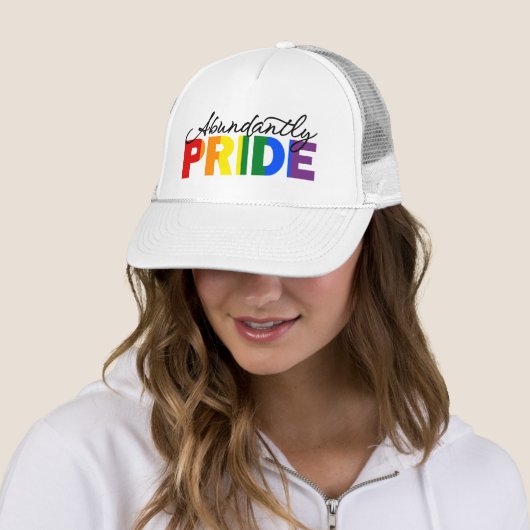 Overvloedig Pride Rainbow Gay Trotse Trucker Hoed Trucker Pet (In situ)