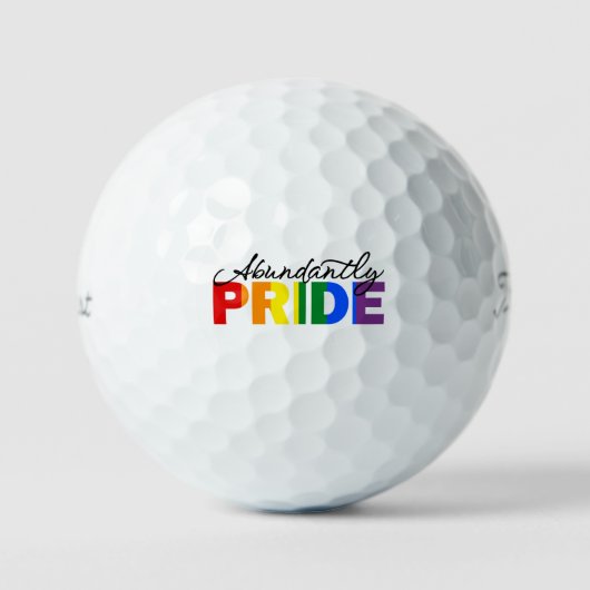 Overvloedig Pride Rainbow Golfballen (Voorkant)
