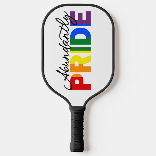 Overvloedig Pride Rainbow Pickleball Paddle (Achterkant)