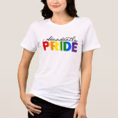 Overvloedig Pride Rainbow Trots om homo T-shirt te (Voorkant)