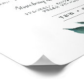 Overvloedig teken van de handtekening van het cock poster (Hoek)