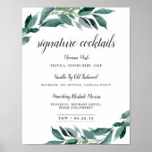 Overvloedig teken van de handtekening van het cock poster (Voorkant)