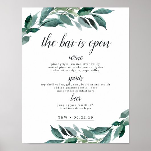 Overvloedig teken van het menu Bindbalk voor het h Poster (Voorkant)