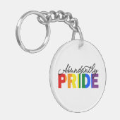 Overvloedig trots om gay acryl Sleutelhanger te zi (Voorkant Links)